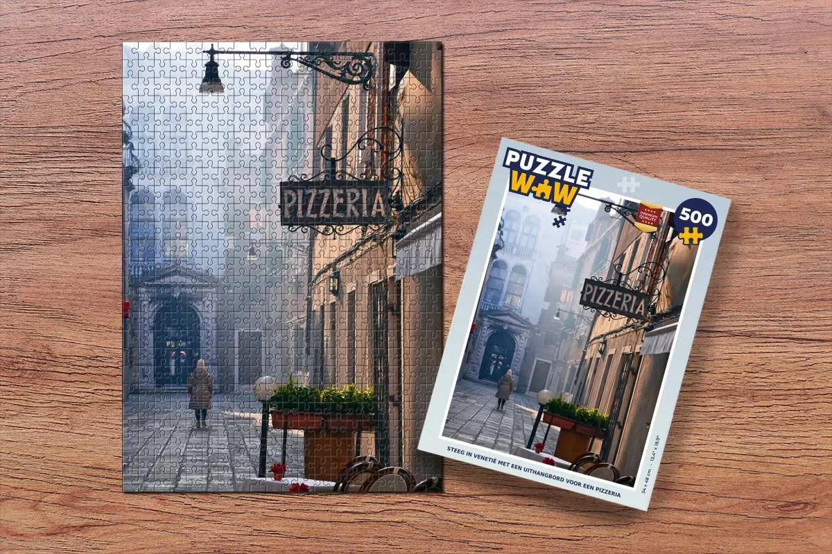 PuzzleWow Venetië Legpuzzel 500 Stuks - Multicolor