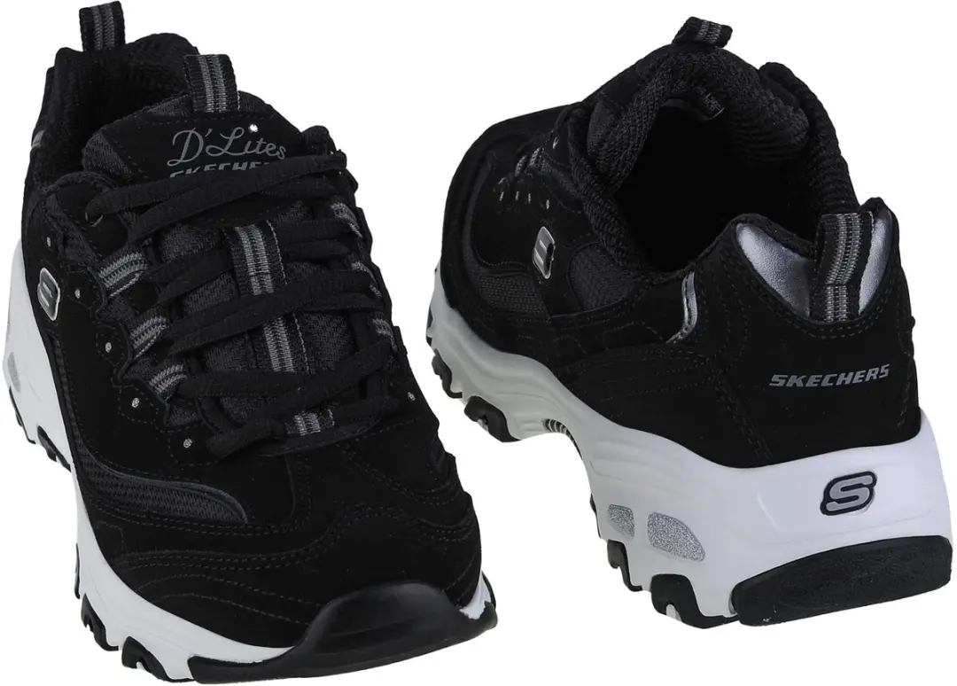 Skechers D'Lites Biggest Fan Sneakers - 11930-BLK - Zwart