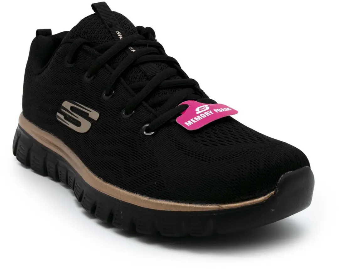 Skechers Graceful Get Connected Dames Sneakers 38 - Zwart