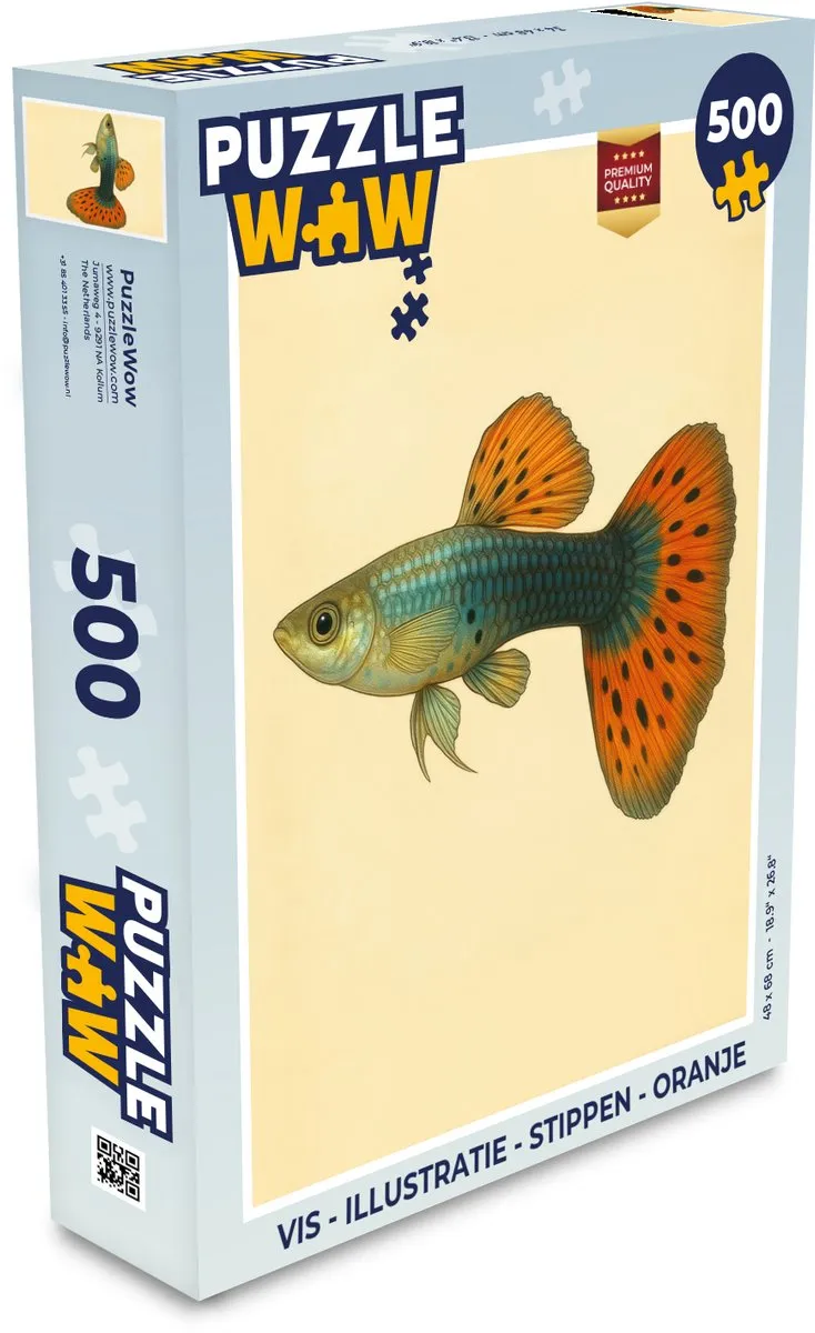 PuzzleWow Vis Illustratie Legpuzzel 500 Stuks