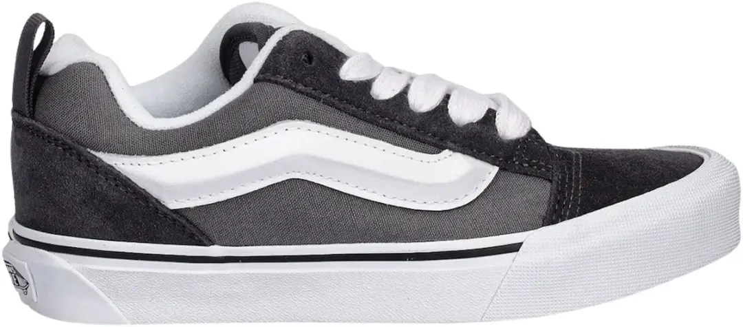 Vans Knu Skool Junior Sneakers - Maat 36 - Grijs/Zwart/Wit - afbeelding 6 van 6