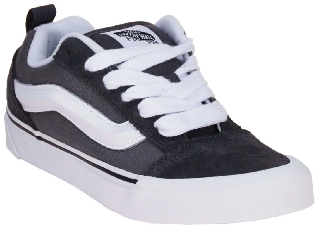 Vans Knu Skool Junior Sneakers - Maat 36 - Grijs/Zwart/Wit - afbeelding 5 van 6