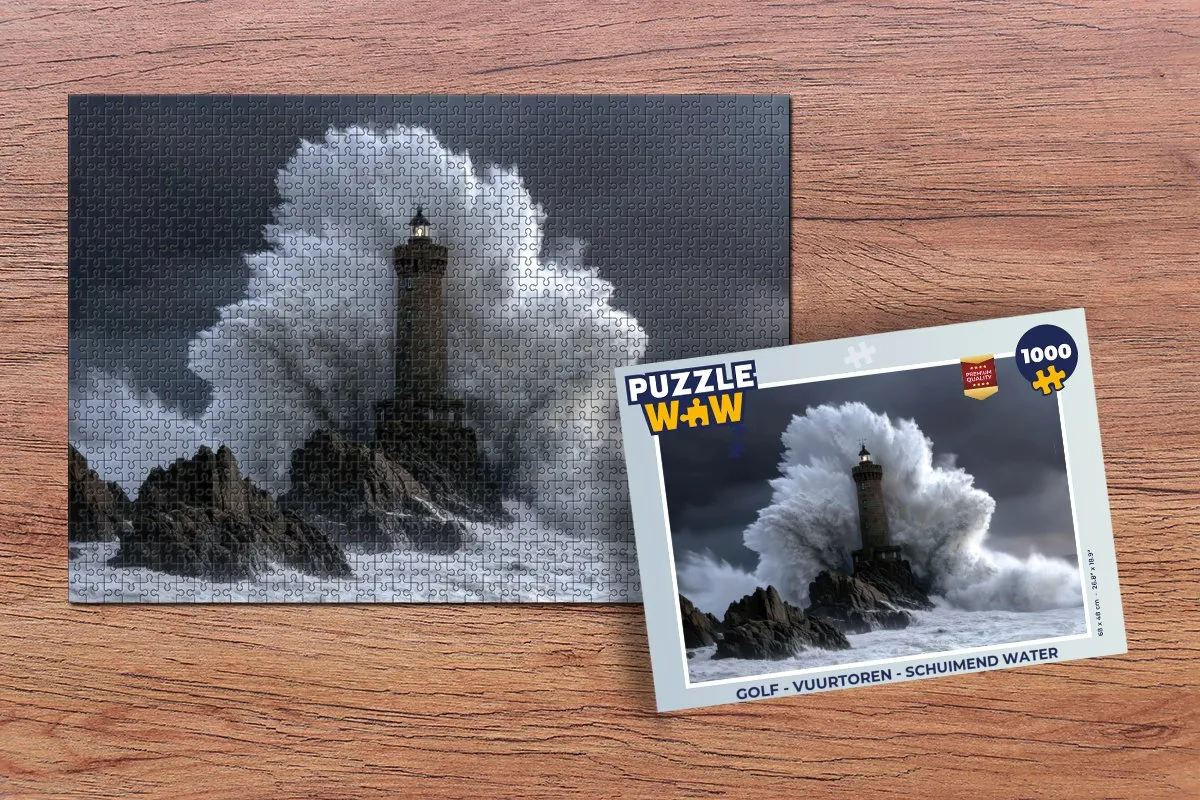 PuzzleWow Golf Vuurtoren Legpuzzel 1000 Stuks