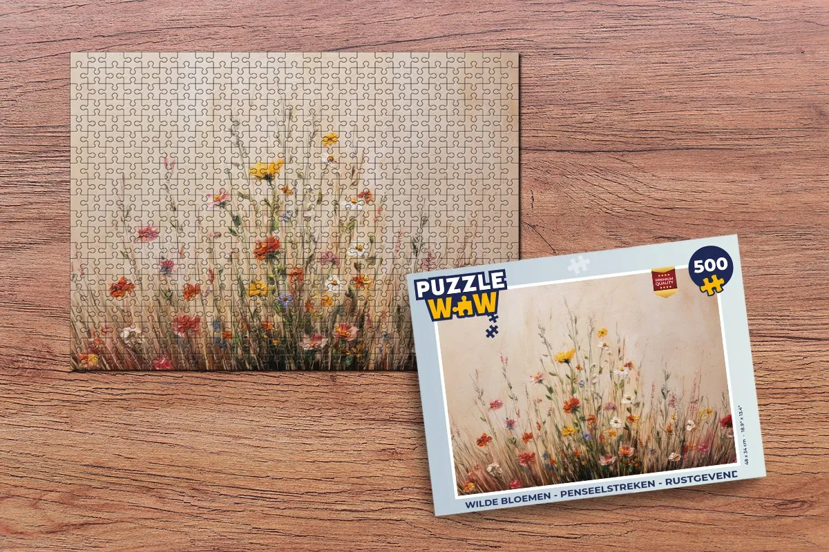PuzzleWow Wilde Bloemen Legpuzzel 500 Stuks - MPN 8721414230945