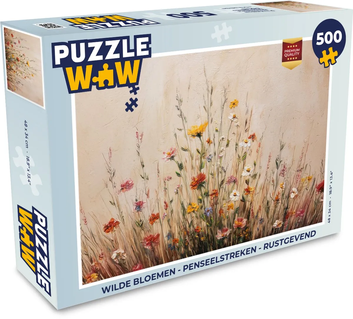 PuzzleWow Wilde Bloemen Legpuzzel 500 Stuks - MPN 8721414230945