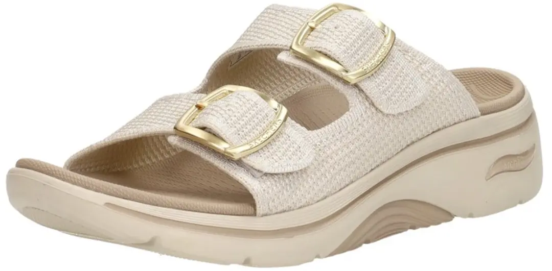 Skechers GO WALK ARCH FIT 2.0 Sandalen - Dames 39 - Naturel - afbeelding 3 van 6
