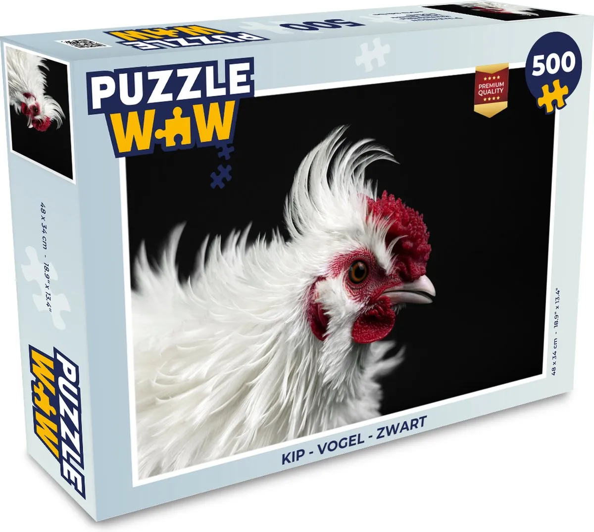 PuzzleWow Kip Vogel Legpuzzel 500 Stuks