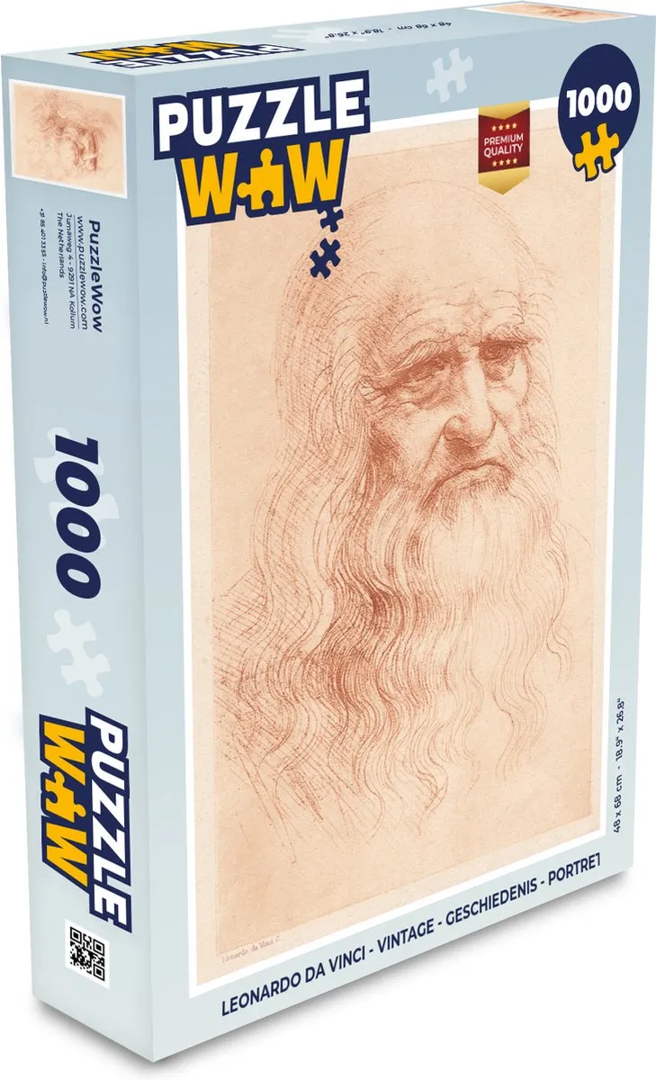 PuzzleWow Leonardo da Vinci Legpuzzel 1000 Stuks