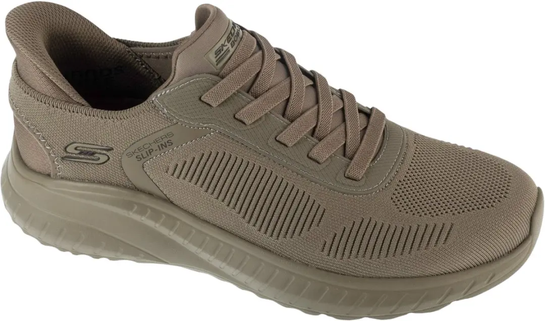SKECHERS Heren Slip-Ins BOBS Sport Squad Chaos Sneaker 118312 OLV Olive