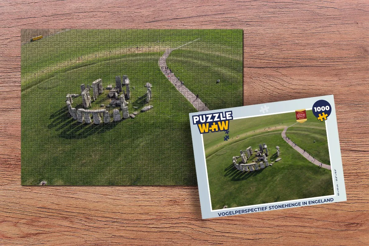 PuzzleWow Stonehenge Engeland Legpuzzel 1000 Stuks - Multicolor