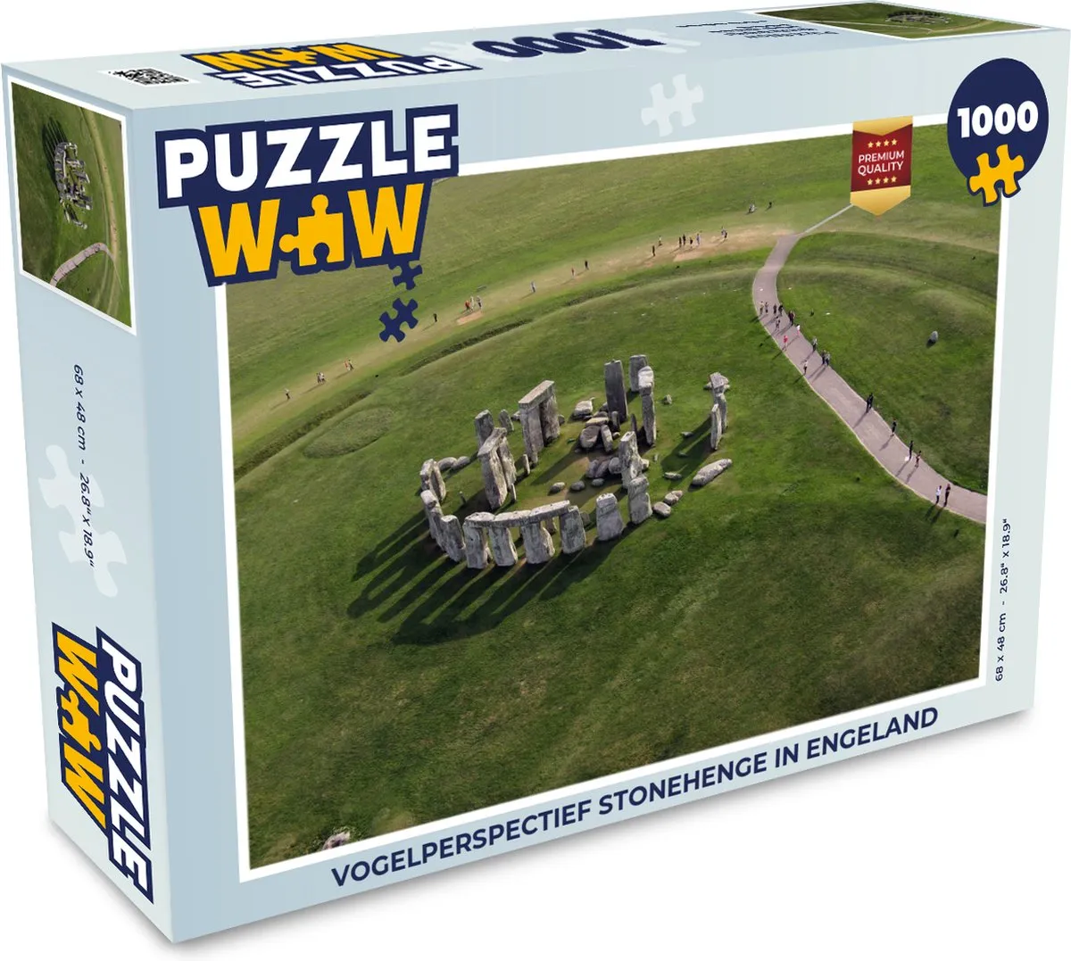 PuzzleWow Stonehenge Engeland Legpuzzel 1000 Stuks - Multicolor