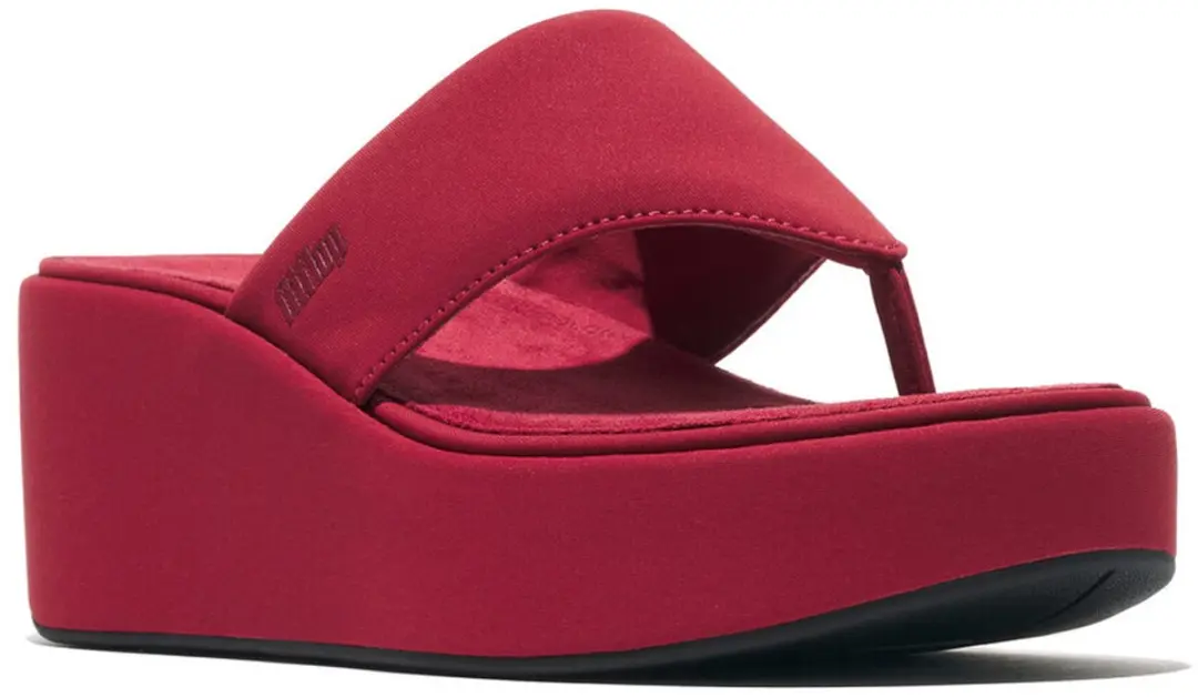 FitFlop FitFlop Platfforms Wedge Toe-Post Sandals ROOD