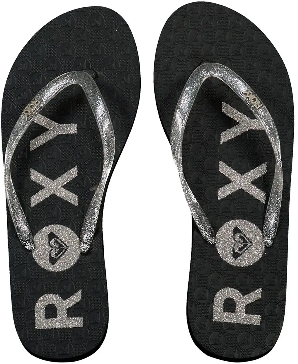 Roxy Viva Sparkle Slippers Zwart EU 36 Vrouw