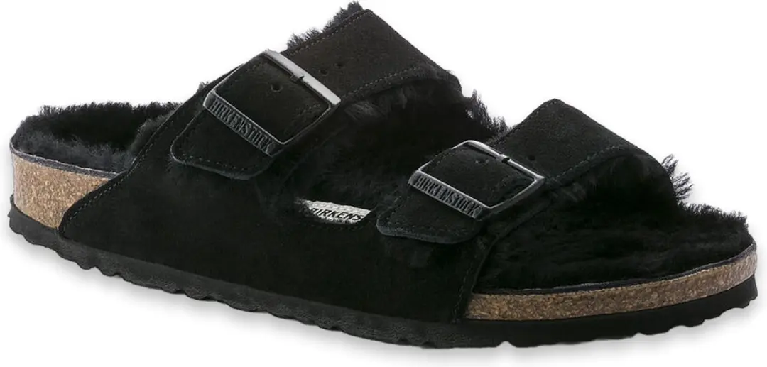 Birkenstock Arizona Lamsvel Suede Schoen - Maat 44 - afbeelding 2 van 6