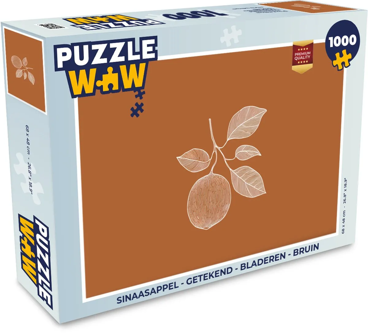 PuzzleWow Legpuzzel Sinaasappel 1000 Stuks