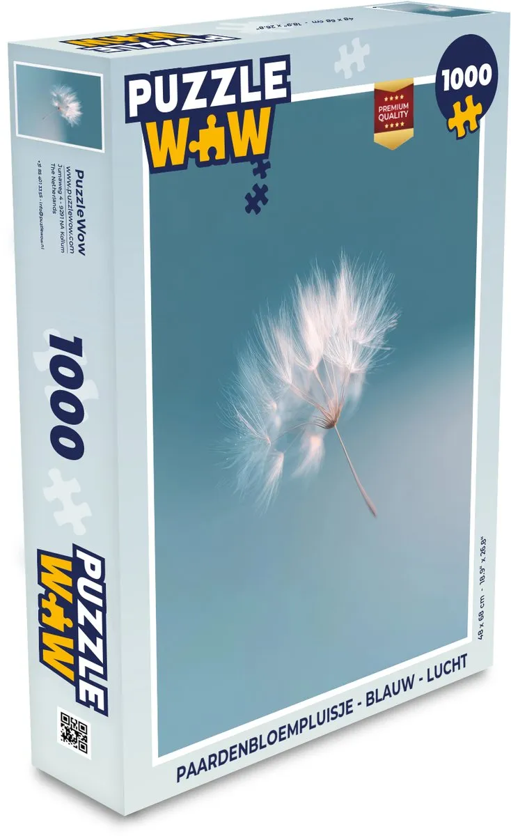 PuzzleWow Paardenbloempluisje 1000 Stuks