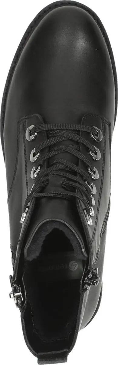 Remonte D8671-01 Veterboots Dames - Zwart Leer