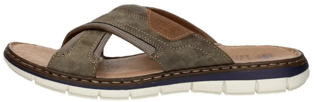 Rieker Heren Slipper 25182-25 - Maat 46 - Taupe - afbeelding 3 van 6