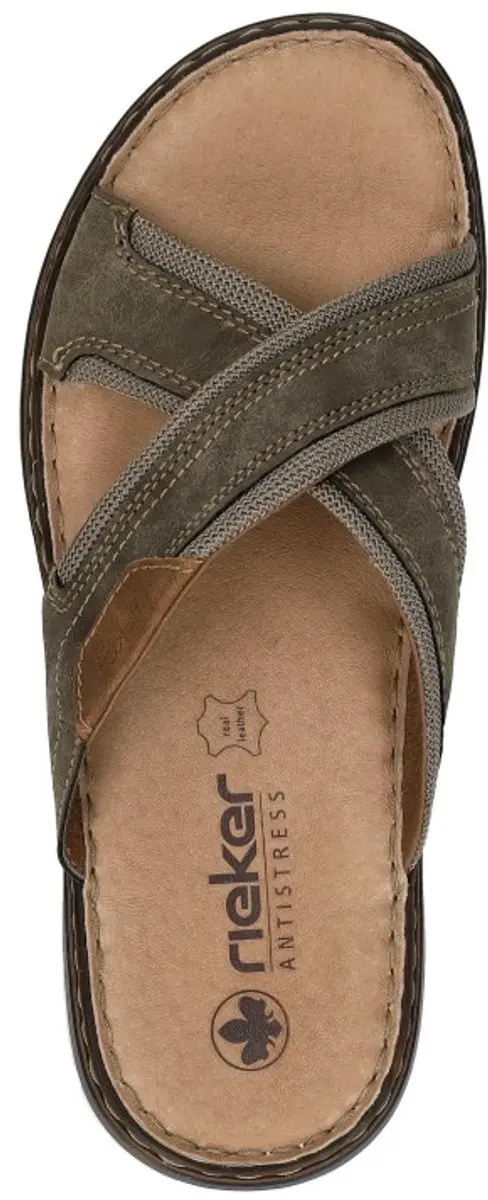 Rieker Heren Slipper 25182-25 Taupe