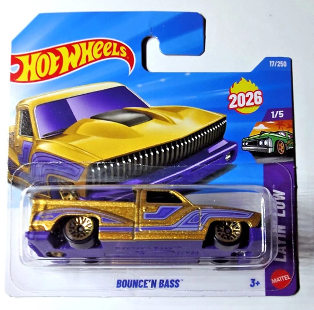Hot Wheels Bounce'N Bass Layin' Low 1/5 Short Card 2026