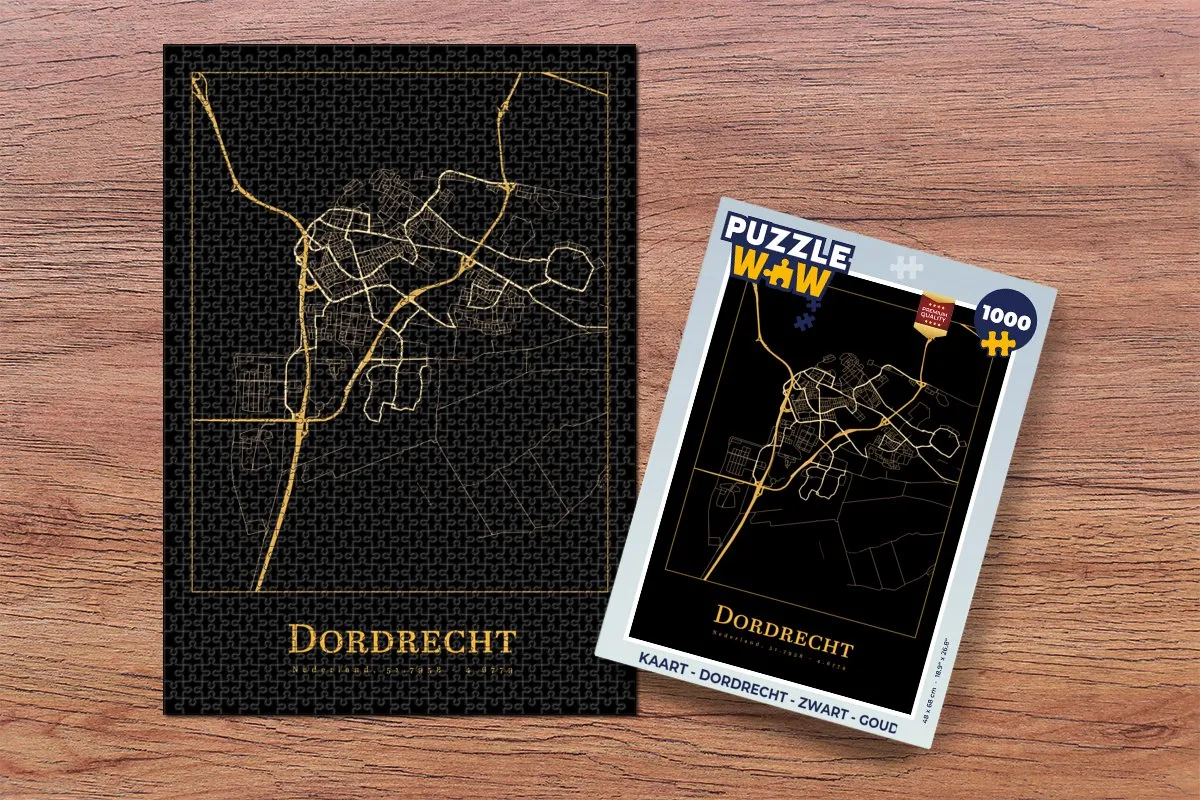 PuzzleWow Dordrecht Legpuzzel 1000 Stuks - Multicolor