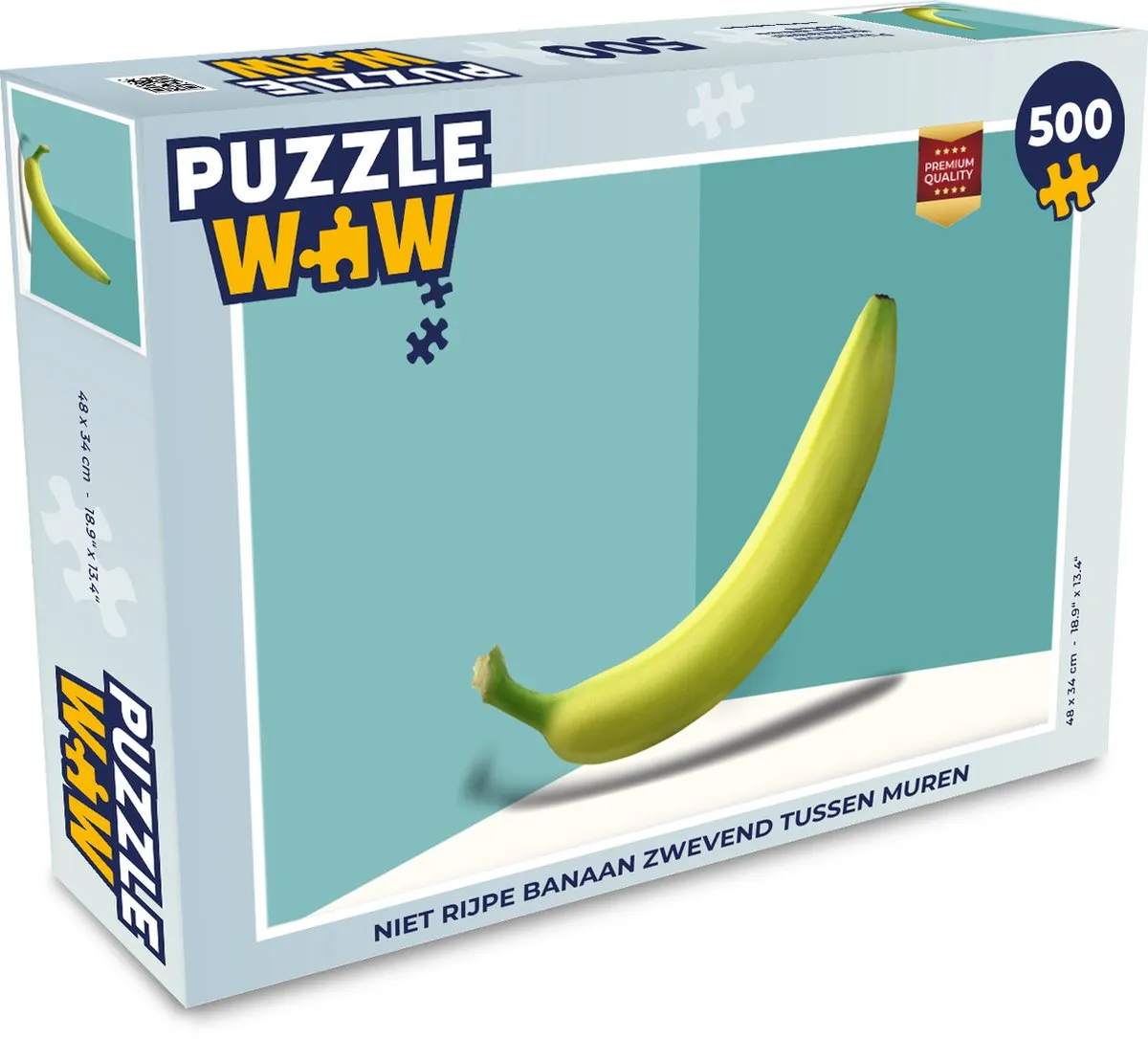 PuzzleWow Banaan Legpuzzel 500 Stuks - Multicolor