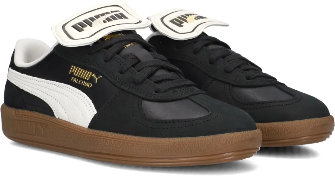 PUMA Palermo Premium Sneakers Dames - Zwart - afbeelding 6 van 6