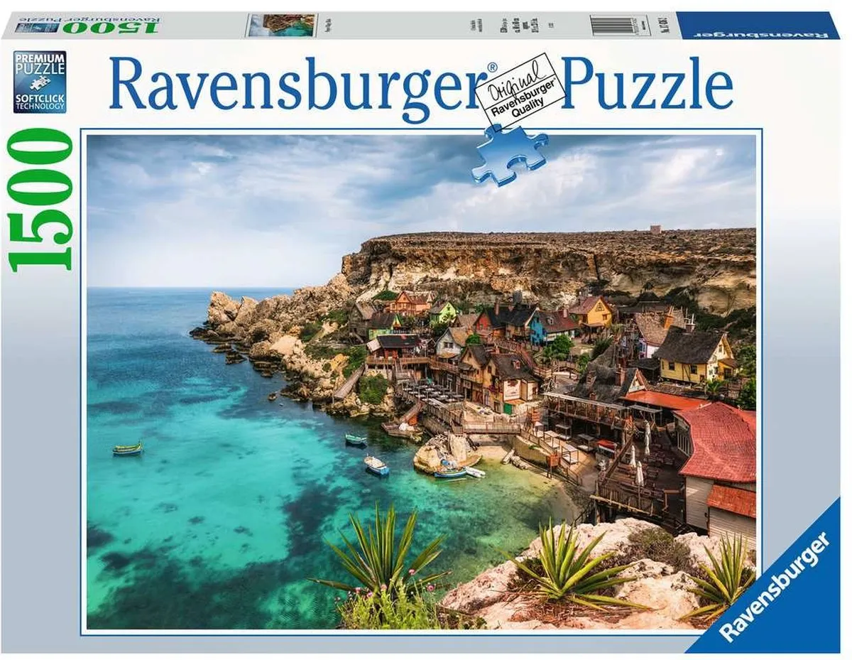 Ravensburger Popeye Village Malta Legpuzzel 1500 Stuks