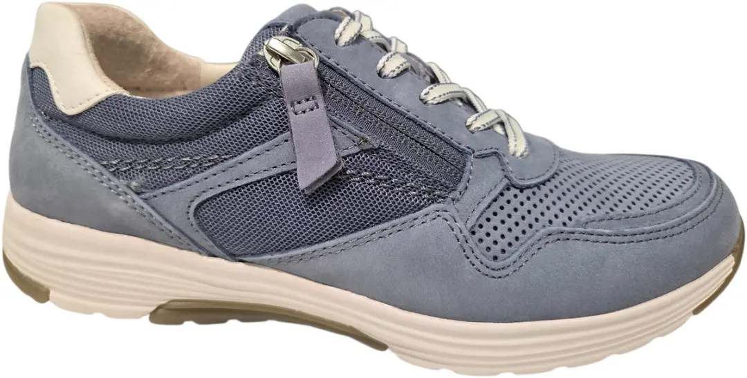 Gabor 86.978.26 Rolling Soft Sneakers Blauw Nubuck Dames