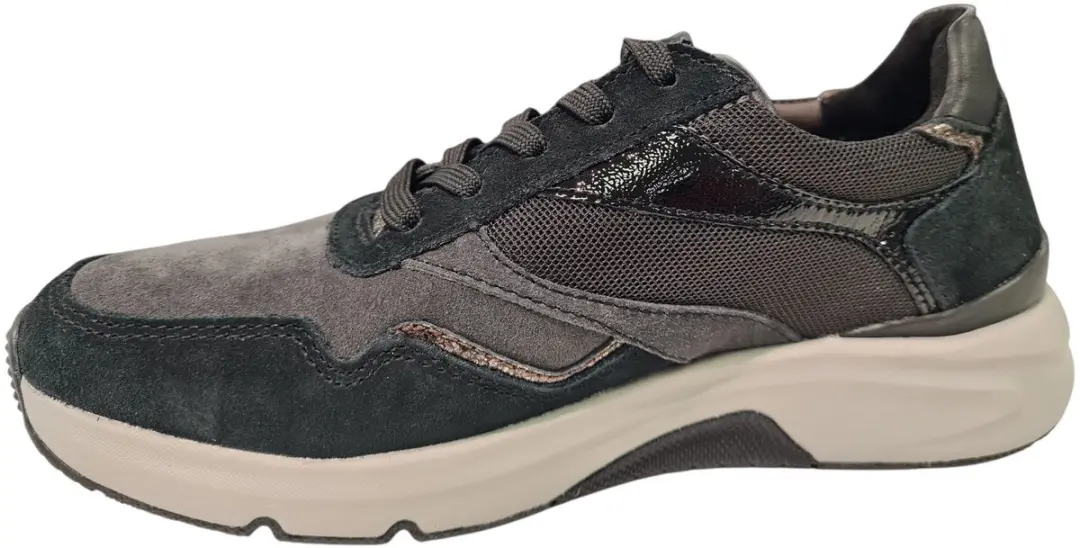 Gabor Rollingsoft Sneakers - Dames 38 - Zwart Suede