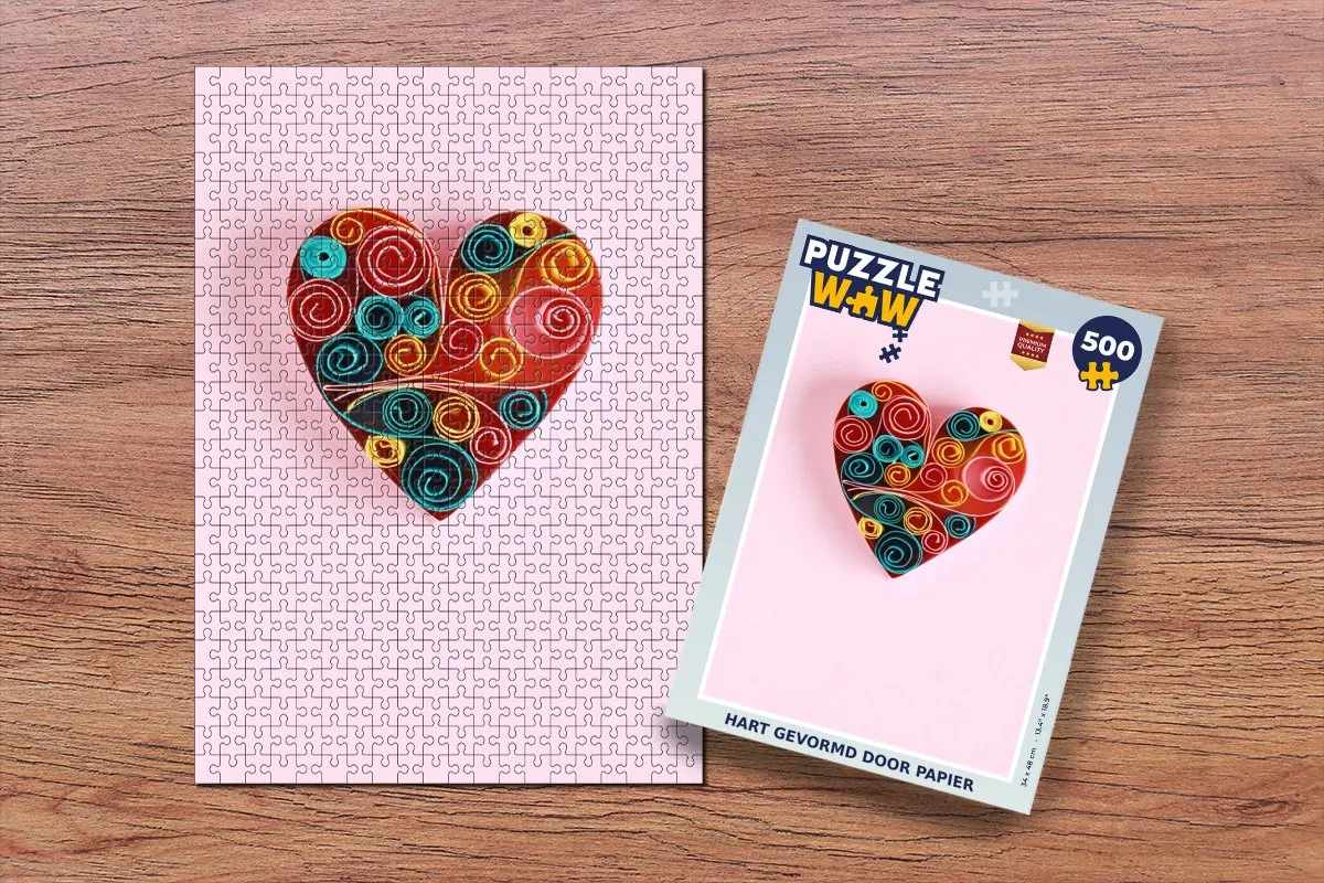 PuzzleWow Hart Legpuzzel 500 Stuks