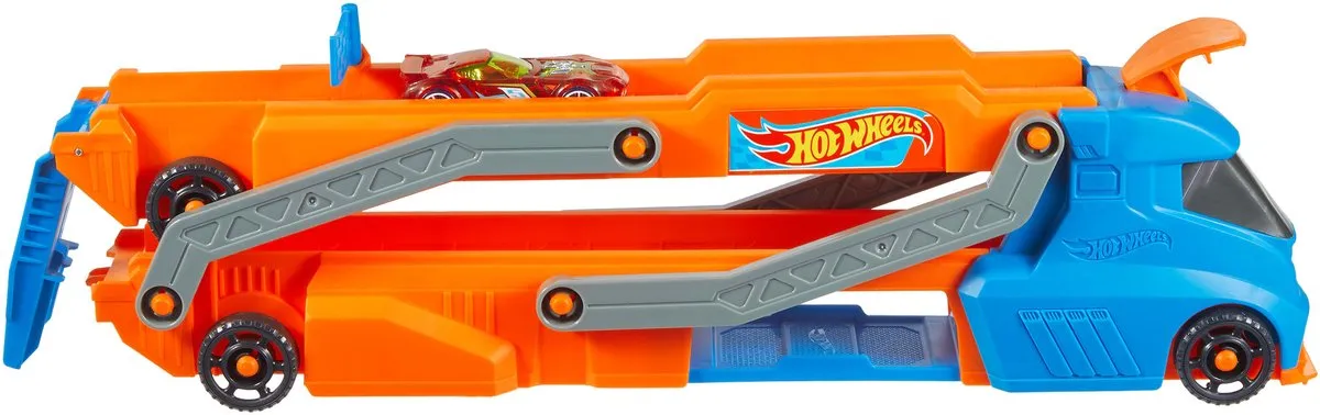 Hot Wheels City Truck HYT83 Racebaan - Blauw/Oranje