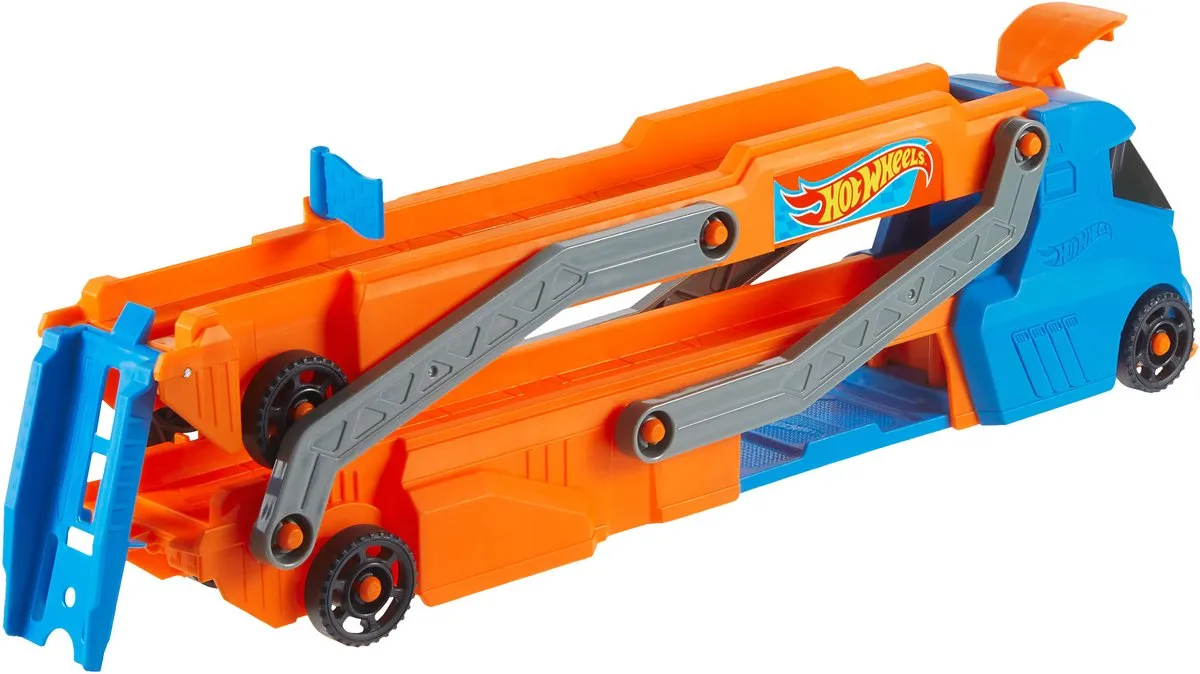 Hot Wheels City Truck HYT83 Racebaan - Blauw/Oranje