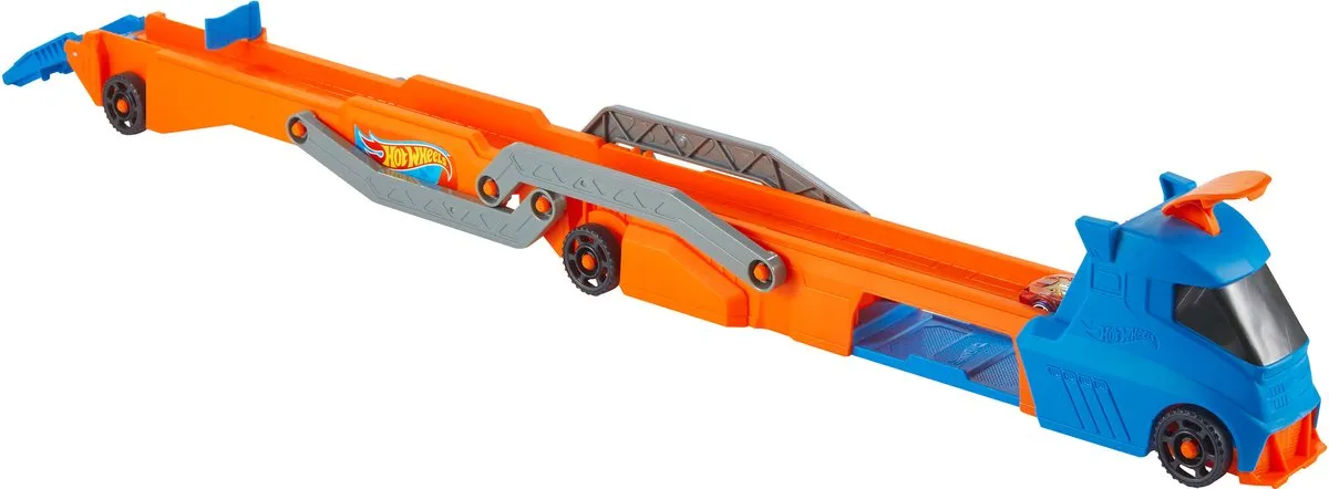 Hot Wheels City Truck HYT83 Racebaan - Blauw/Oranje