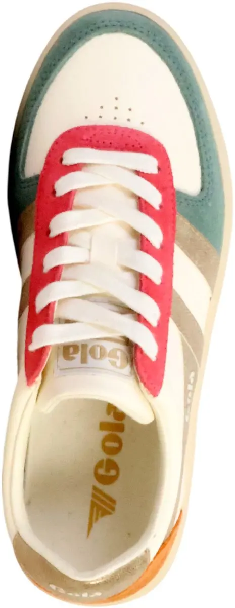 Gola Grandslam Trident Damestrainers 37 - White/Pastel Pink/Iceberg - afbeelding 6 van 6