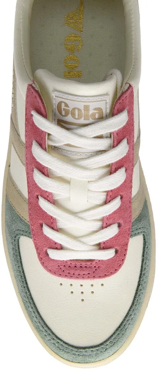Gola Grandslam Trident Damestrainers 37 - White/Pastel Pink/Iceberg - afbeelding 5 van 6