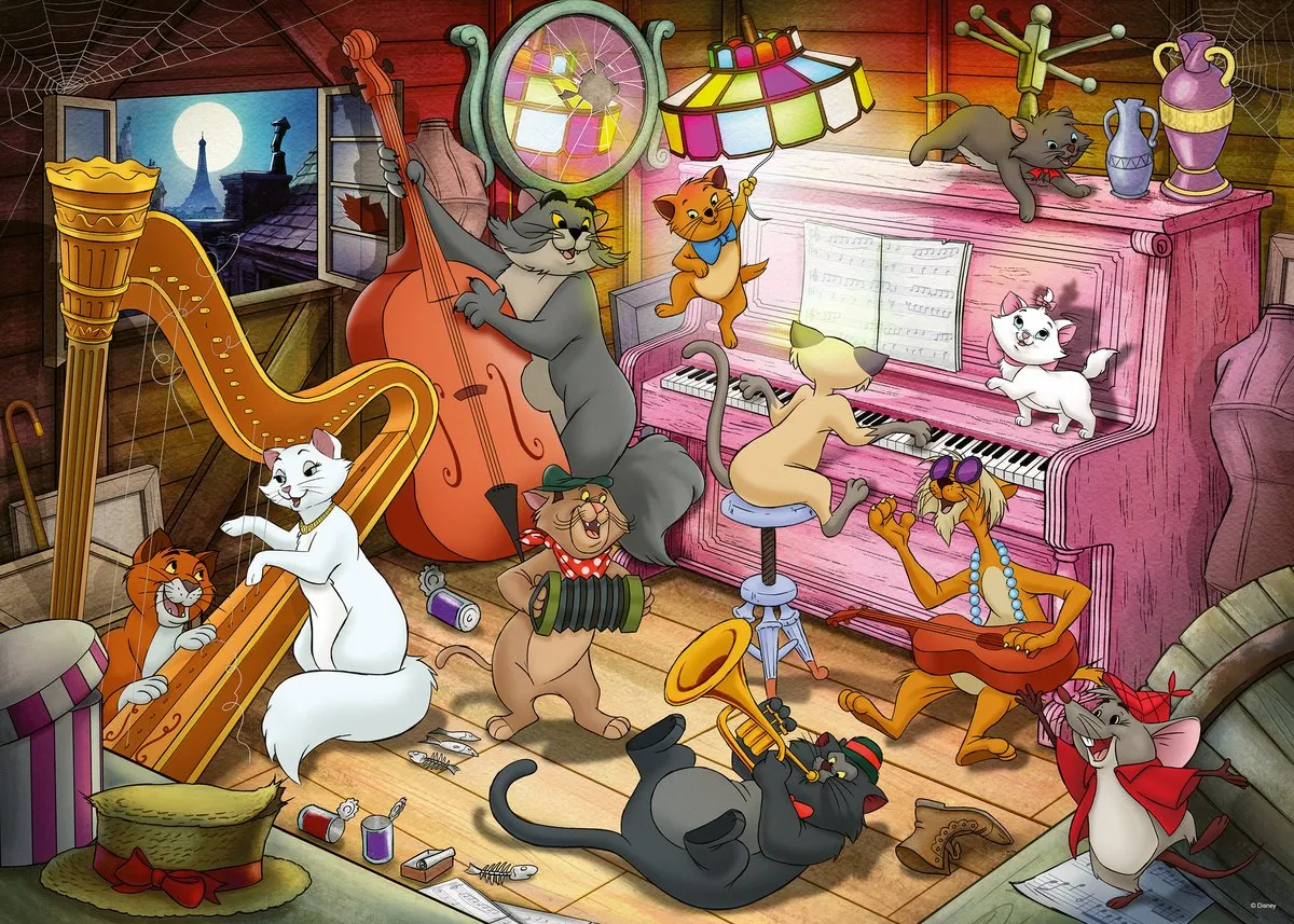 Ravensburger Aristocats Legpuzzel 1000 Stuks - Multicolor