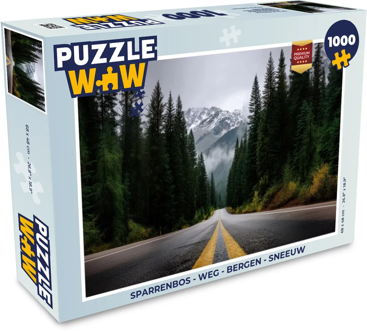 PuzzleWow Sparrenbos Legpuzzel 1000 Stuks