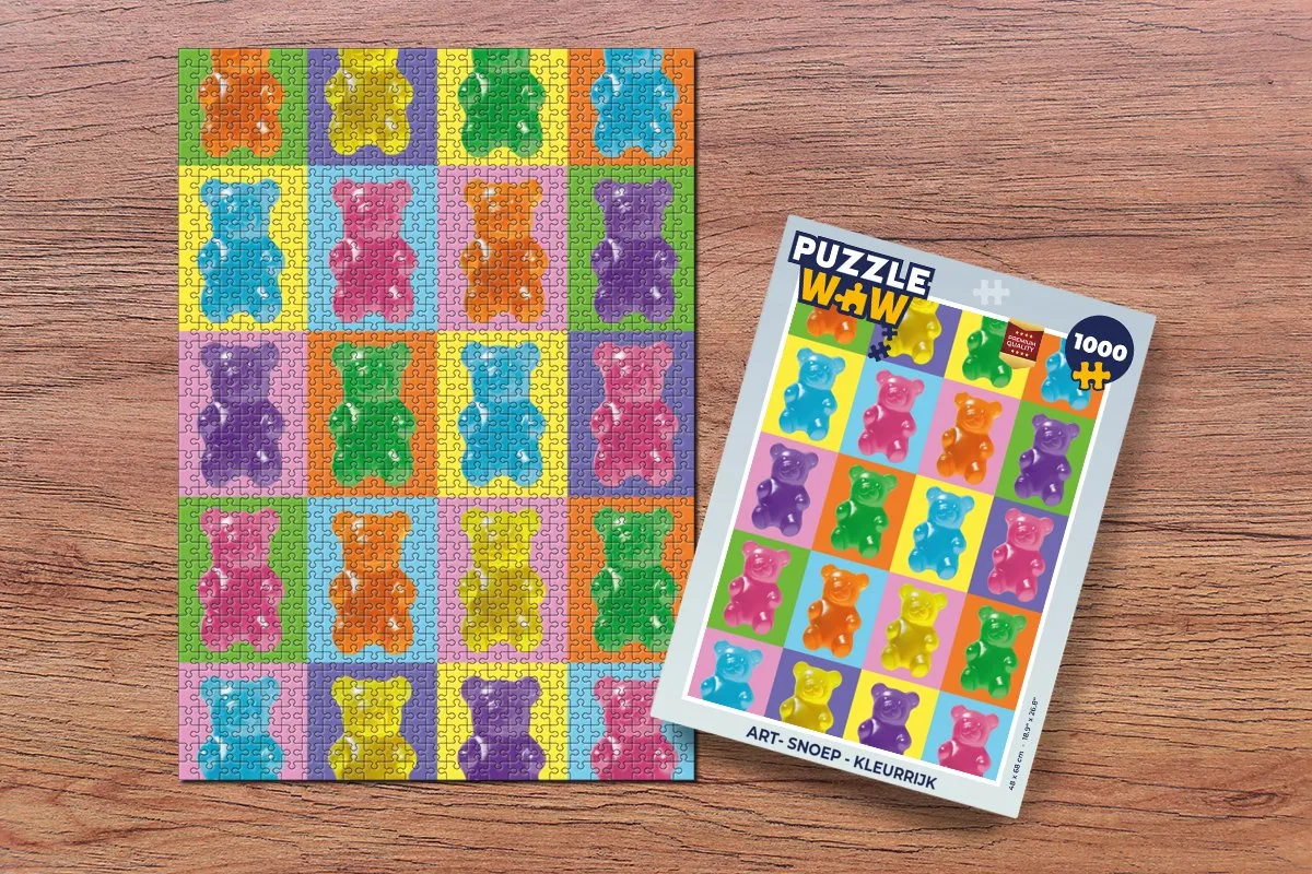 PuzzleWow Gummy Art Legpuzzel 1000 Stuks - Kleurrijk