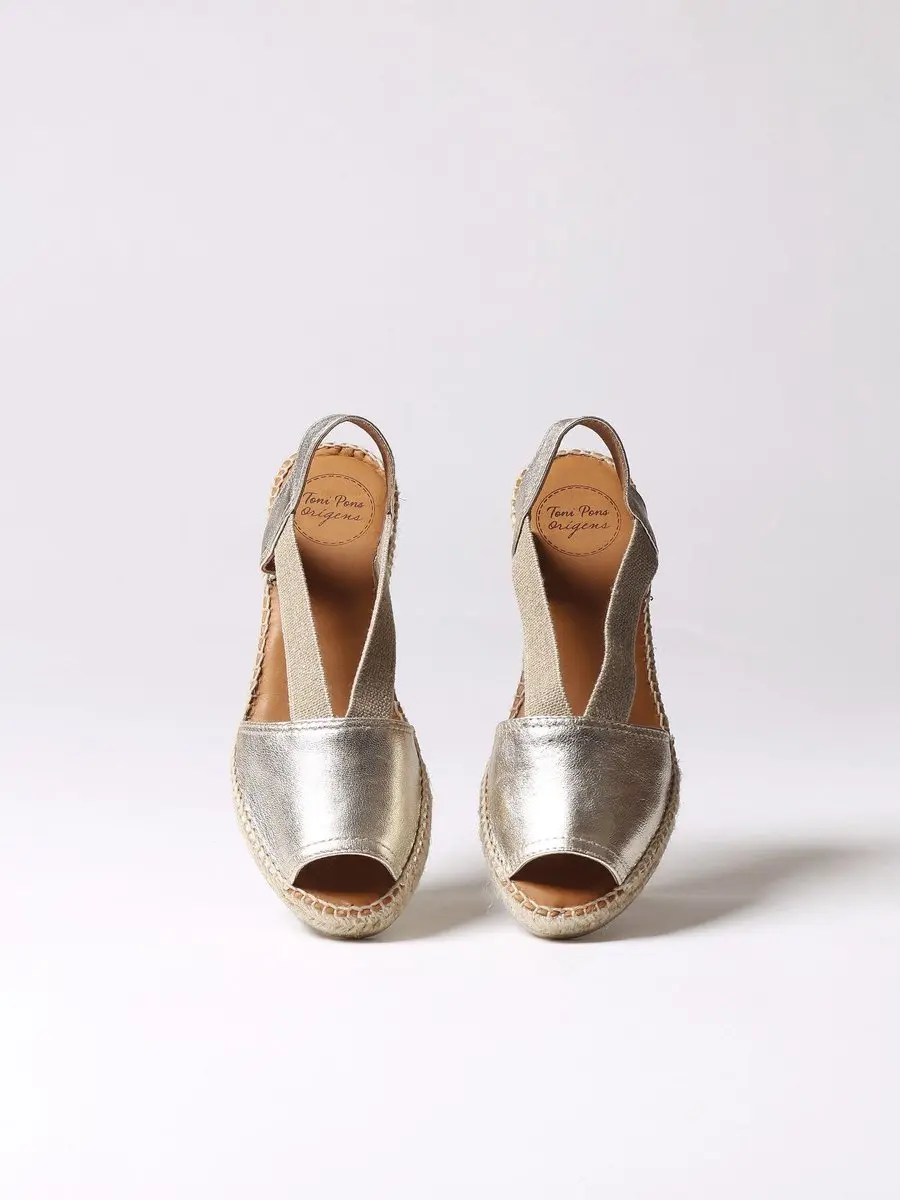 Toni Pons Etna Dames Espadrilles - Platinum - Maat 40 - afbeelding 5 van 6
