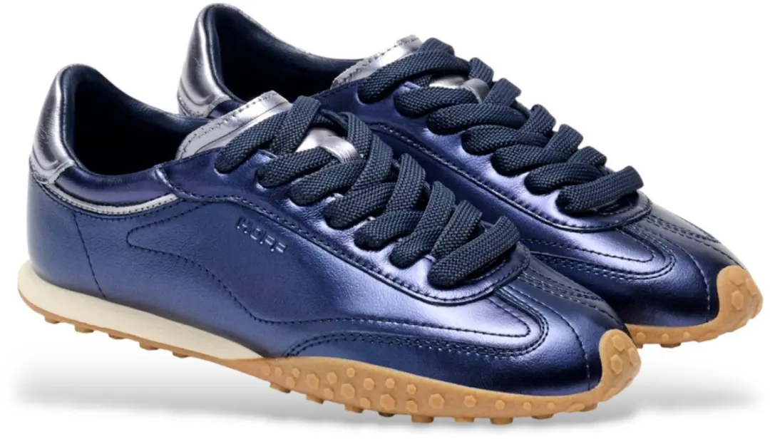 Hoff Bridge Metallics Leren Sneakers 36 - Blauw - afbeelding 3 van 6