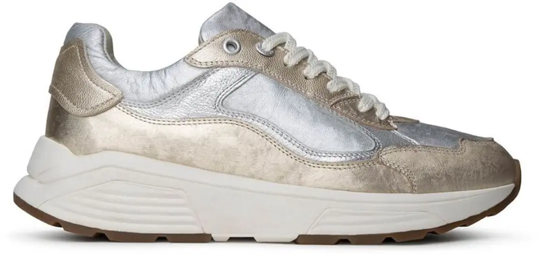 Xsensible Milau Metallic Dames Veterschoenen - Goud 37 - afbeelding 6 van 6