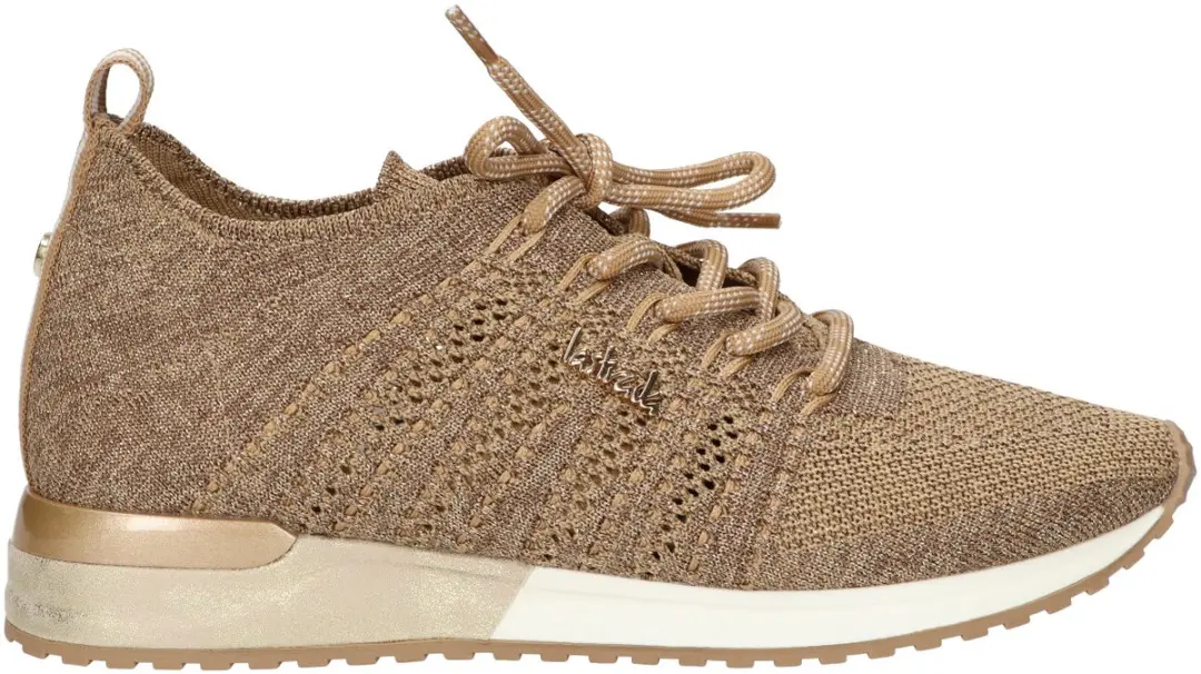 La Strada Sneaker Goud Knitted
