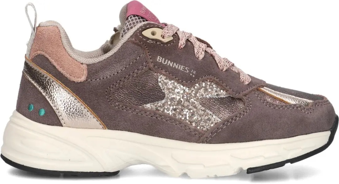 BunniesJR Daan Dash Sneakers - Meisjes - Taupe - Maat 25