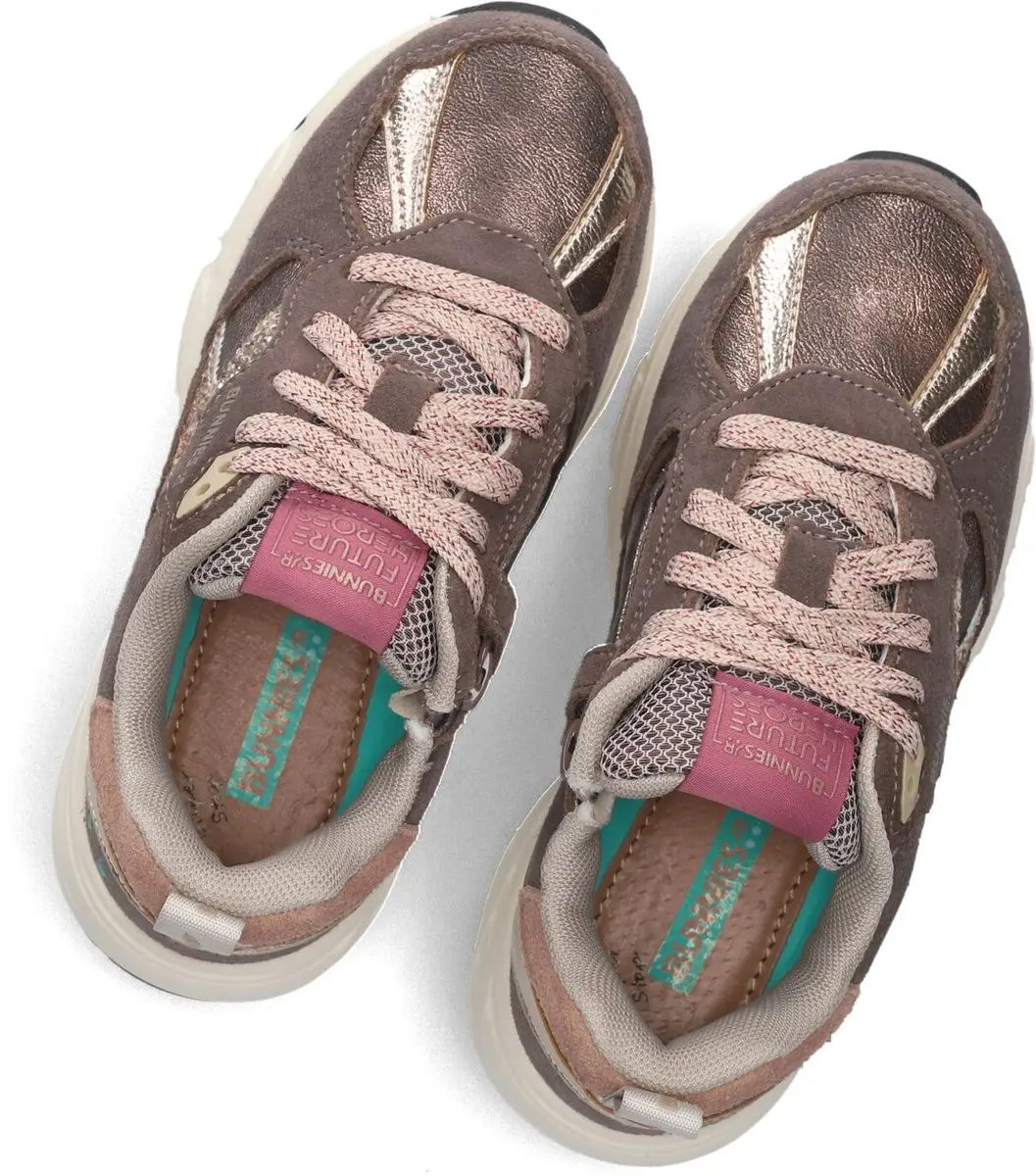 BunniesJR Daan Dash Sneakers - Meisjes - Taupe - Maat 25