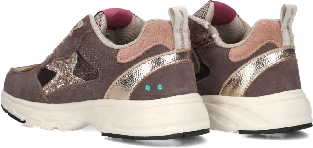 BunniesJR Daan Dash Sneakers - Meisjes - Taupe - Maat 25