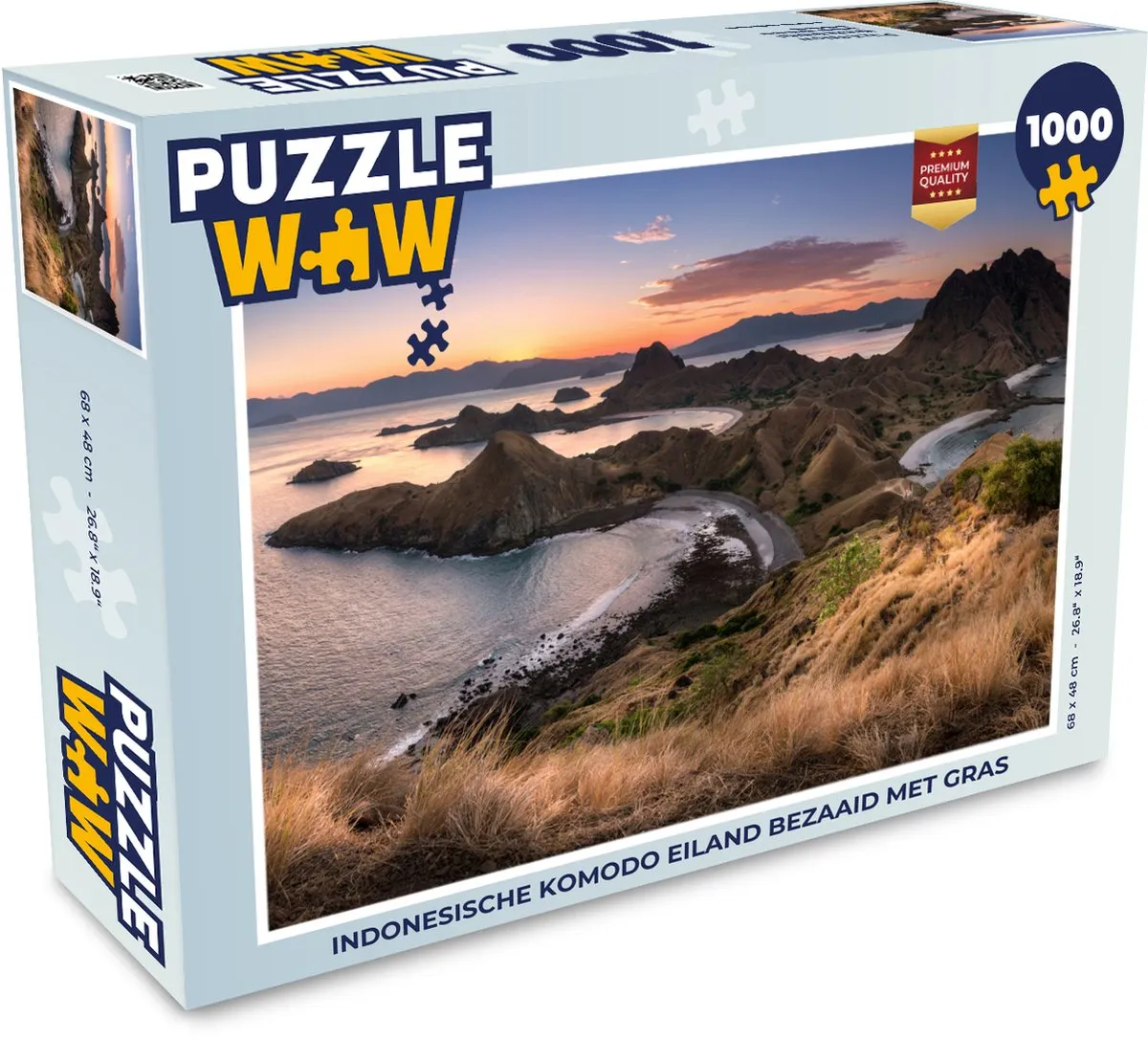 PuzzleWow Legpuzzel Indonesische Komodo Eiland 1000 Stuks