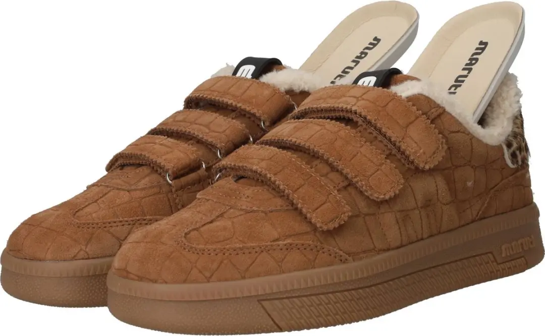 Maruti Yana Suede Sneakers Dames - Bruin - Maat 39 - afbeelding 6 van 6