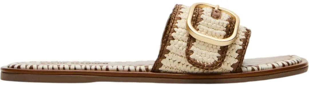 Steve Madden Seabreeze slipper bruin / combi, 40 / 6.5