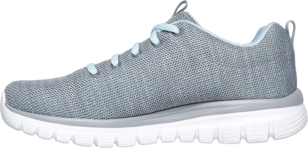 Skechers Graceful Twisted Fortune Sneakers Dames - Grijs - afbeelding 3 van 6